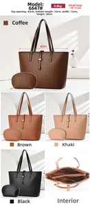 Detailed dimensions and internal compartment view of the woven tote bag set