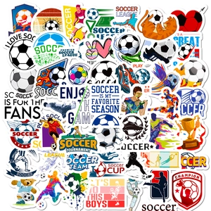 Wasserdichte Fußball Aufkleber Vinyl Graffiti Abziehbilder Für Laptop Wasserflasche Gepäck Skateboard Sport Thema Aufkleber