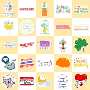 Lot de 50 autocollants de motivation colorés pour fournitures scolaires et décoration