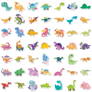 100 stuks schattige dinosaurus stickers voor kinderen, waterdichte decals voor flessen en laptops