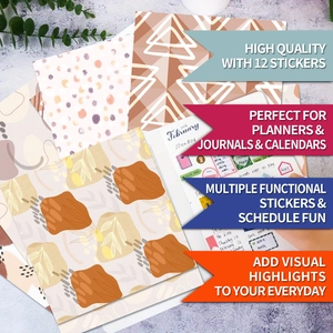 Λεπτομέρεια από 12 φύλλα χαρτιού BOHO για scrapbooking και DIY λευκώματα φωτογραφιών