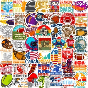 American Football Rugby Stickers Waterproof Vinyl DIY Decals For Laptop Water Bottle Helmet Sports Fans Decorative Labels