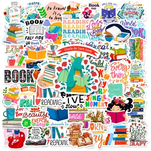 Lesethemen-Aufkleber Für Buchliebhaber Wasserdichte Vinyl-Abziehbilder Für Laptop Wasserflasche Scrapbook Journal Dekoration Schreibwaren Kunst-Aufkleber
