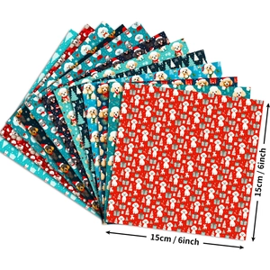 Lot de 12 papiers scrapbooking Noël chien 6 pouces pour loisirs créatifs et cartes origami