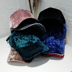Berretto da Baseball in Velluto Schiacciato per Donna Uomo Regolabile Tinta Unita Cappello con Visiera Autunno Inverno Caldo Moda Sole