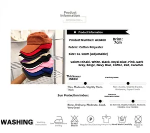 Detail view of the cotton polyester blend cap with an adjustable 56-58cm strap design