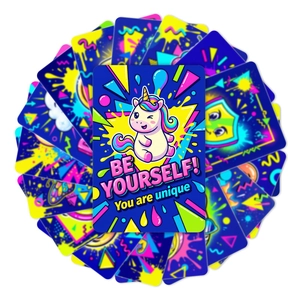 Retro Pop Art Motivational Cards Inspirational Positive Quotes Postcards For Kids Students Classroom Bedroom Wall Decor Aesthetic Cartoon Illustration Greeting Cards