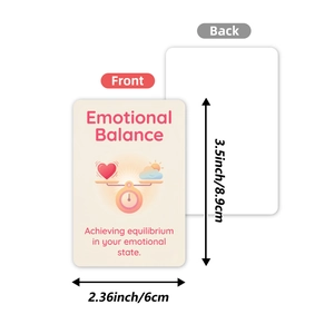 Set di 36 carte per equilibrio emotivo, 8,9x6 cm, per la pratica della consapevolezza e relax