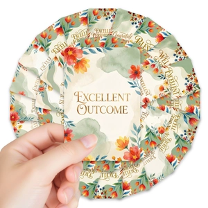 Lot de 36 cartes de motivation aquarelle avec motifs floraux et bords arrondis