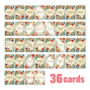 Cartes de Récompense Florales à l'Aquarelle pour Étudiants Cartes de Louange Inspirantes pour Enseignants Récompense de Classe Cartes de Vœux Motivationnelles
