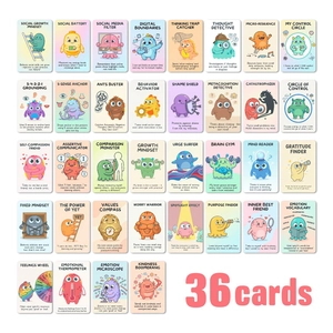 Flashcard di Apprendimento Socio-Emotivo SEL per Bambini Adolescenti Schede Didattiche Mindset di Crescita Materiale Formativo Gestione Emozioni Strumento Studio Salute Mentale