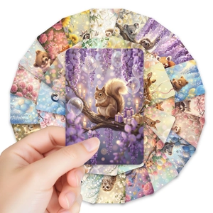 36 Dreamy animal illustration cards featuring cute squirrels and koalas for wall decor