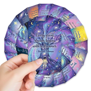 36er-Set Sternenhimmel Inspirationskarten mit Galaxie-Kunst und Motivationssprüchen