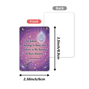 36er-Set Inspirierende Sternenhimmel-Karten mit Lila Schloss für Wanddekoration