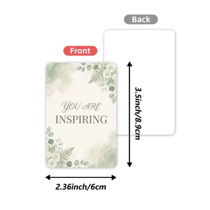 36 biglietti motivazionali floreali ad acquerello 8,9x6 cm per ufficio e decorazione