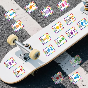26 Educational alphabet stickers for kids with colorful cartoon animal illustrations