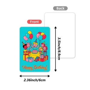 Set of 36 cartoon Happy Birthday cards with festive illustrations for children gifts