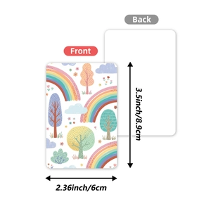 36pcs set of rainbow forest illustration cards for wall decor, 3.5x2.36 inch size