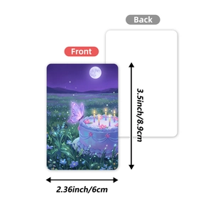 36 forest moonlight animal postcards, double-sided lomo cards for wall decor, 3.5x2.36 inch