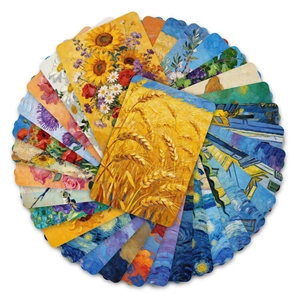 Van Gogh Ölgemälde Kunstkarten Set mit Sternennacht und Sonnenblumen für Hausdekoration