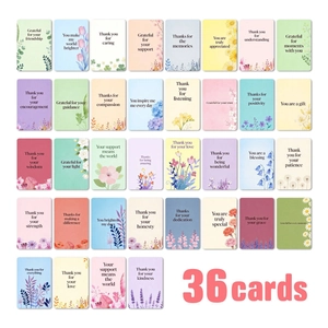Floral Thank You Cards Small Note Cards For Wedding Business Gift Message Cards With Hand Drawn Flower Design Round Corner