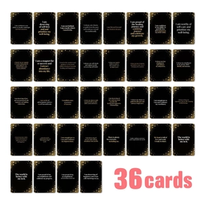 Self Growth Healing Affirmation Cards Positive Encouragement Words Black Gold Motivational Quotes Mental Health Support Daily Inspiration Greeting Cards