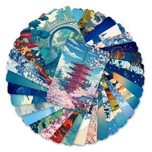 Lot de 36 cartes d'art japonaises Ukiyo-e créatives pour une décoration élégante