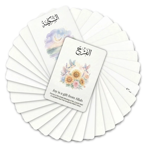 36 Islamitische affirmatiekaarten met Arabische kalligrafie en inspirerende citaten