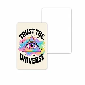 Jeu de cartes Rainbow Energy avec design Trust The Universe et dimensions 8,9 cm x 6 cm
