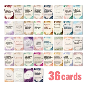 Cartes d'Affirmation Rappel Quotidien Aquarelle Minimaliste Citations Inspirantes Pleine Conscience Méditation Décor Bureau