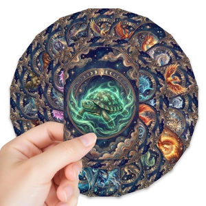 36-piece mythical starry sky greeting cards featuring fantasy animals and cosmic designs