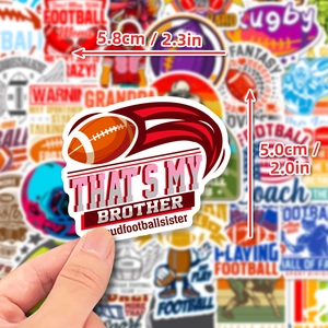 American football themed stickers featuring 'That's My Brother' sports fan slogans
