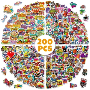 Waterproof PVC Cool Graffiti Stickers For Laptop Luggage Skateboard DIY Street Art Vinyl Decals Journaling Embellishments