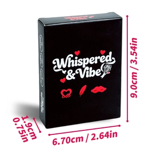 Gioco di 50 carte per coppie Whispered & Vibe per appuntamenti romantici e interazione