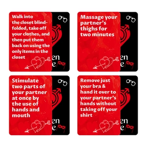 Juego de 50 cartas románticas con preguntas para parejas con iconos de corazones y citas