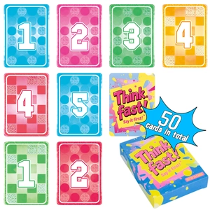 Think Fast Quick Response Board Game Card Deck For Family Party Adults Teens Educational Intelligence Logic Game Cards