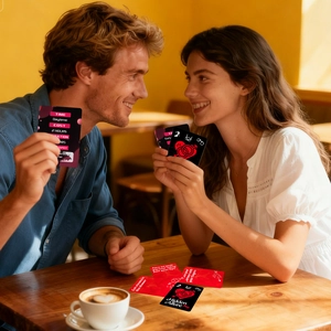 Tarjetas de citas para parejas con instrucciones románticas para mejorar la intimidad