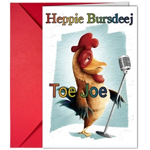 Funny Singing Rooster Cartoon Birthday Greeting Card Set With Red Envelopes Humorous Happy Birthday Cards For Friends Family