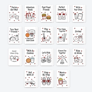 Cute Cartoon Encouragement Cards For Kids Lunch Box Notes Punny Inspirational Greeting Cards For Students School Reward Gift