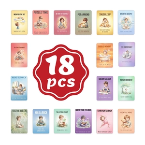 Children Positive Affirmation Cards Watercolor Mindfulness Meditation Guidance Emotion Regulation Educational Paper Cards For Kids