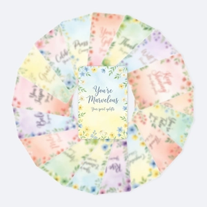 Watercolor Floral Motivational Cards Paper Affirmation Encouragement Greeting Cards For Students Kids Teachers Gift