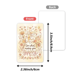 36 Carte motivazionali per la cura di sé con illustrazioni acquerello, 8,9x6 cm