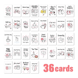 Kids Lunch Box Motivational Cards Positive Quotes Affirmation Notes For Children Cartoon Illustrations Inspirational Gift