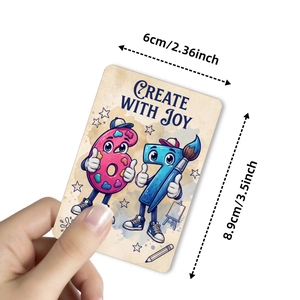 Dettaglio delle carte emozionali numeri 6 e 7 con dimensioni di 6 cm x 8,9 cm