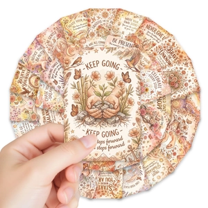 Set di 36 carte con citazioni positive e illustrazioni colorate per le donne