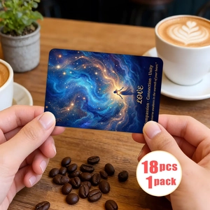 18pcs romantic coffee and bread themed French postcards for decorative wall art