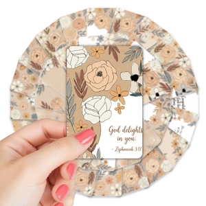 36 Hand-drawn floral motivational quote cards with inspirational text and rounded corners