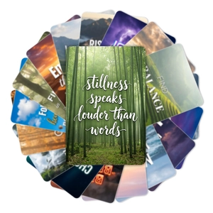 Lot de 18 cartes de paysages naturels avec citations inspirantes pour la décoration