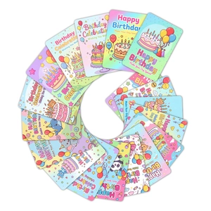 18er-Set süße Tier-Geburtstagskarten mit bunten Illustrationen und fröhlichen Designs