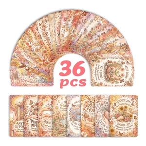 Dettaglio di 36 carte motivazionali con illustrazioni botaniche e citazioni di ispirazione